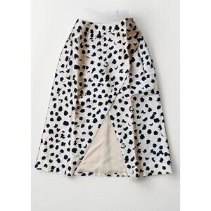 Cameo One Life Spot Print Open Midi Skirt Size XS